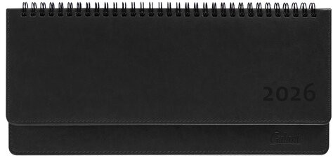 Планинг датированный 2026 305х140 мм GALANT "Ritter", под кожу, черный, 117238