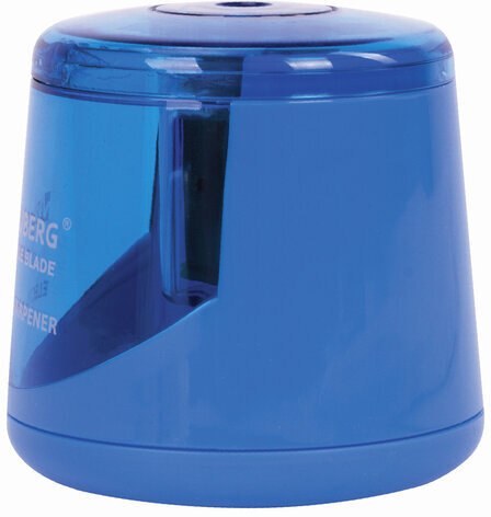 Точилка электрическая BRAUBERG DOUBLE BLADE, двойное лезвие, питание от 2 батареек AA, 229605