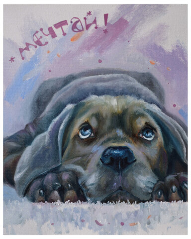 Картина по номерам 40х50 см, ОСТРОВ СОКРОВИЩ "Мечтай!", на подрамнике, акрил, кисти, 662904