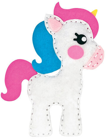 Набор для шитья игрушки из фетра "Единорог", ЮНЛАНДИЯ, 664487