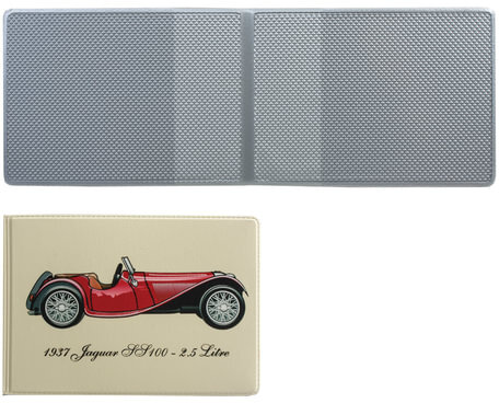 Обложка для пластиковых карт, дорожных билетов, студенческих билетов "РЕТРО МАШИНА", кожзаменитель, ДПС, 2757.Т2