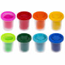 Пластилин-тесто для лепки BRAUBERG KIDS, 8 цветов, 400 г, яркие классические цвета, крышки-штампики, 106720
