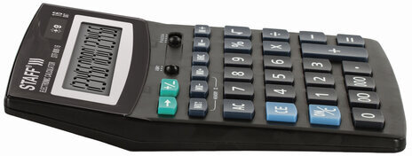 Калькулятор настольный STAFF STF-888-16 (200х150 мм), 16 разрядов, двойное питание, 250183