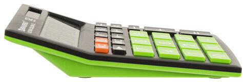 Калькулятор настольный BRAUBERG ULTRA COLOR-12-BKLG (192x143 мм), 12 разрядов, двойное питание, ЧЕРНО-САЛАТОВЫЙ, 250498
