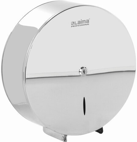 Диспенсер для туалетной бумаги LAIMA PROFESSIONAL INOX, (Система T1) БОЛЬШОЙ, нержавеющая сталь, зеркальный, 605701
