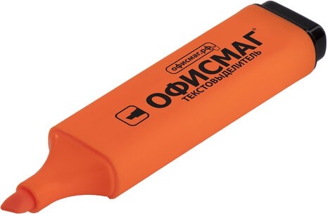 Текстовыделитель ОФИСМАГ, ОРАНЖЕВЫЙ, линия 1-5 мм, 151206