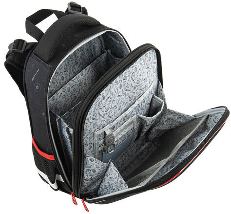 Ранец BRAUBERG PREMIUM, 2 отделения, с брелком, "Next level", 3D панель, 38х29х16 см, 270597