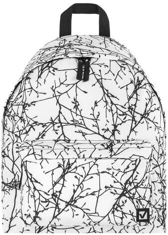 Рюкзак BRAUBERG универсальный, сити-формат, "Twigs on white", 20 литров, 41х32х14 см, 270794