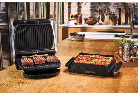 Электрогриль TEFAL GC714834, 2000 Вт, съемные панели, регулировка температуры, черный, 7211002749