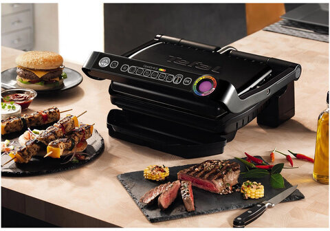 Электрогриль TEFAL GC714834, 2000 Вт, съемные панели, регулировка температуры, черный, 7211002749