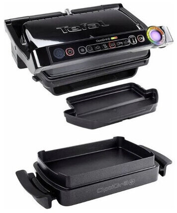 Электрогриль TEFAL GC714834, 2000 Вт, съемные панели, регулировка температуры, черный, 7211002749