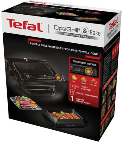 Электрогриль TEFAL GC714834, 2000 Вт, съемные панели, регулировка температуры, черный, 7211002749