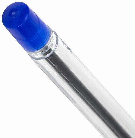 Ручка шариковая масляная ERICH KRAUSE "Ultra-20", СИНЯЯ, корпус прозрачный, узел 0,7 мм, линия письма 0,26 мм, 13875