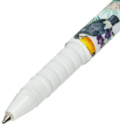Ручка шариковая BRAUBERG SOFT TOUCH GRIP "TOUCAN", СИНЯЯ, мягкое покрытие, узел 0,7 мм, 143720