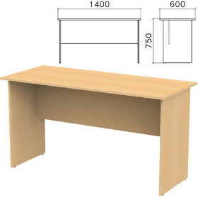 Стол письменный &quot;Канц&quot;, 1400х600х750 мм, цвет бук невский, СК21.10
