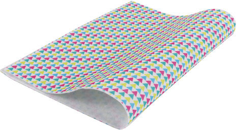 Цветной фетр для творчества, А4, ОСТРОВ СОКРОВИЩ, с рисунком, 5 листов, 5 цветов, толщина 2 мм, "Геометрия", 660652