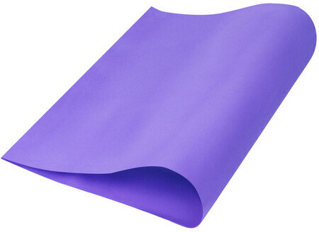 Пористая резина (фоамиран) для творчества, СИРЕНЕВАЯ, 50х70 см, 1 мм, ОСТРОВ СОКРОВИЩ, 661688