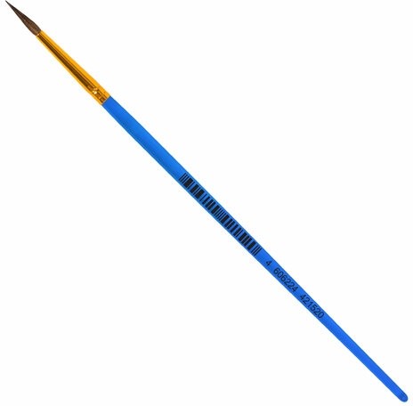 Кисть ПОНИ, круглая, № 2, цветная ручка, ЮНЛАНДИЯ, 201061