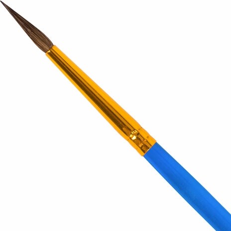 Кисть ПОНИ, круглая, № 2, цветная ручка, ЮНЛАНДИЯ, 201061