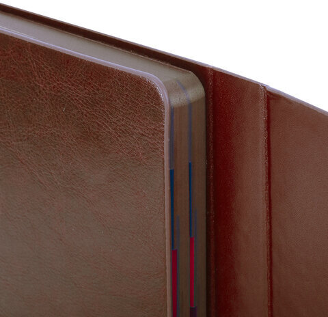 Ежедневник датированный 2024 А5 148х218 мм GALANT "Magnetic", под кожу, клапан, коричневый, 114757