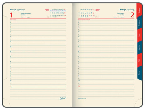 Ежедневник датированный 2024 А5 148х218 мм GALANT "Magnetic", под кожу, клапан, коричневый, 114757