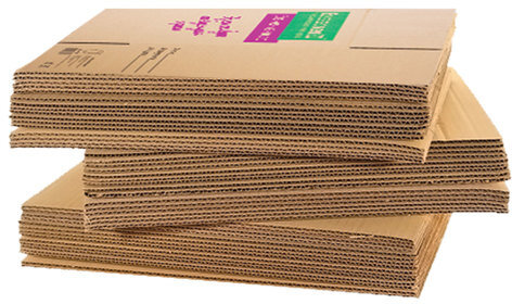 Гофроящик с логотипом, длина 370 х ширина 270 х высота 370 мм, марка Т22, профиль В, БИЗНЕСМЕНЮ, 440140