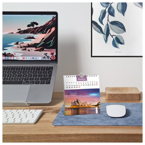 Календарь-домик перекидной на гребне с ригелем на 2024 г., 160х170 мм, "Путешествие", HATBER, 12КД5гр_29584