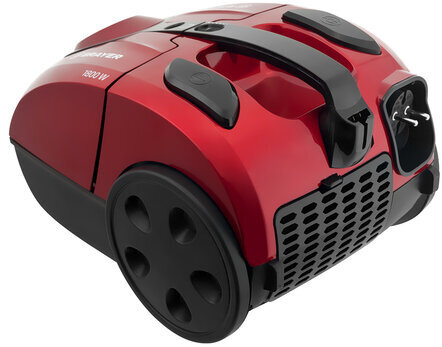 Пылесос BRAYER BR4223, с пылесборником, 1800 Вт, мощность всасывания 380 Вт, черный/красный