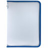 Папка для документов и тетрадей на молнии пластиковая BRAUBERG А4, 320х230 мм, прозрачная, 271713