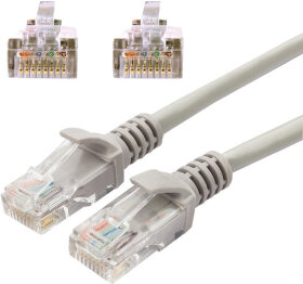 Кабель (патч-корд) UTP 5e категория, RJ-45, 20 м, CABLEXPERT, для подключения по локальной сети LAN, PP12-20M