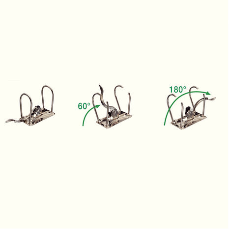 Папка-регистратор LEITZ, механизм 180°, покрытие пластик, 80 мм, синяя, 10101235P