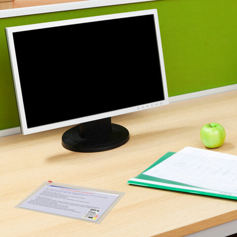 Папка-конверт на молнии МАЛОГО ФОРМАТА (245х190 мм), А5, прозрачная, 0,12 мм, STAFF, 224980