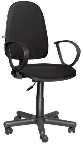 Кресло &quot;Jupiter GTP&quot;, с подлокотниками, черное, C-11