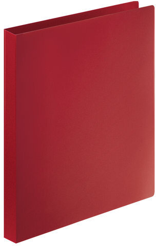 Папка на 4 кольцах STAFF, 25 мм, красная, до 170 листов, 0,5 мм, 225726