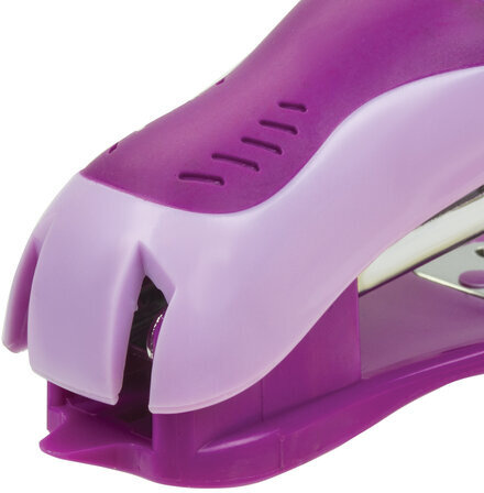 Степлер №10 МИНИ ЮНЛАНДИЯ, до 15 листов, с антистеплером, эргономичный, фиолетовый, 228492