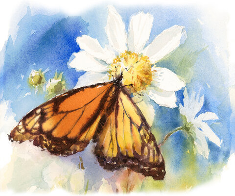 Папка для акварели БОЛЬШОГО ФОРМАТА А3, 10 л., 180 г/м2, ЮНЛАНДИЯ, 297х420 мм, "Мышонок", 111066