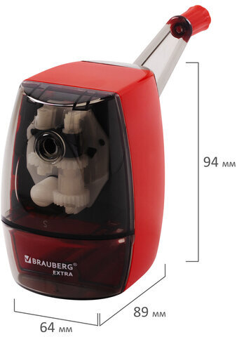 Точилка механическая BRAUBERG "EXTRA", держатель-захват для карандаша, крепление к столу, 229607