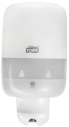 Дозатор для жидкого мыла TORK (Система S2) Elevation, 0,5 л, mini, белый, 561000