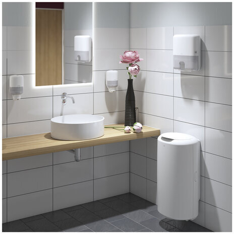 Дозатор для жидкого мыла TORK (Система S2) Elevation, 0,5 л, mini, белый, 561000