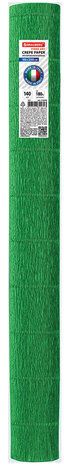 Бумага гофрированная/креповая (ИТАЛИЯ) 140 г/м2, 50х250 см, зеленая (963), BRAUBERG FIORE, 112578