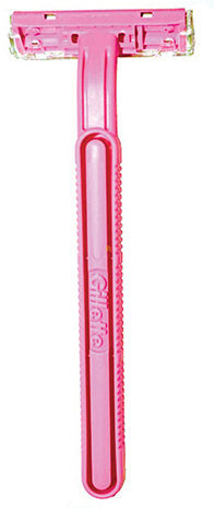 Бритвы одноразовые КОМПЛЕКТ 5 шт., GILLETTE (Жиллет) BLUE 2, для женщин