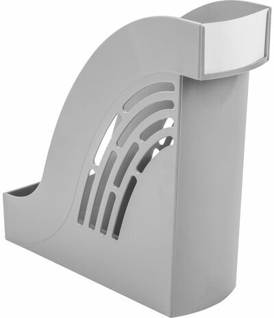 Лоток вертикальный для бумаг BRAUBERG "Office", 255х95х290 мм, серый, 237229