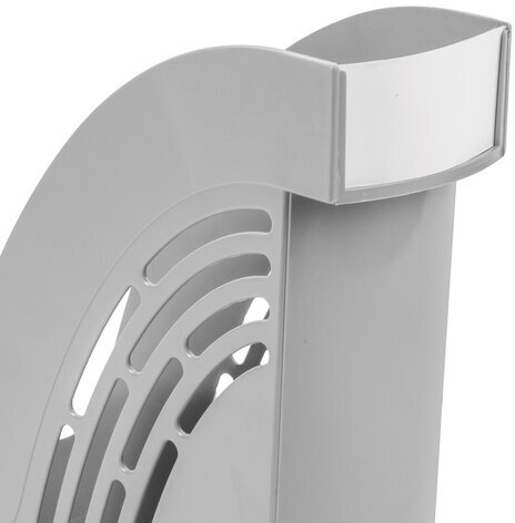 Лоток вертикальный для бумаг BRAUBERG "Office", 255х95х290 мм, серый, 237229