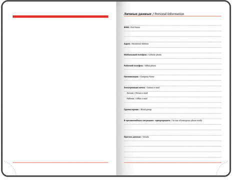 Ежедневник датированный 2023 МАЛЫЙ ФОРМАТ 100х150 мм А6, BRAUBERG "Rainbow", под кожу, красный, 113924
