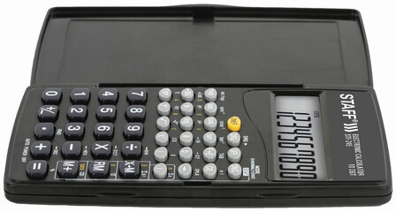 Калькулятор инженерный STAFF STF-245, КОМПАКТНЫЙ (120х70 мм), 128 функций, 10 разрядов, 250194