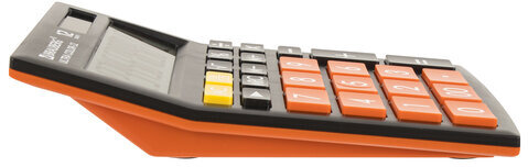 Калькулятор настольный BRAUBERG ULTRA COLOR-12-BKRG (192x143 мм), 12 разрядов, двойное питание, ЧЕРНО-ОРАНЖЕВЫЙ, 250499