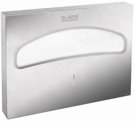 Диспенсер для покрытий на унитаз LAIMA PROFESSIONAL INOX, (V1) 1/2, нержавеющая сталь, матовый, 605702