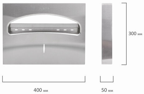 Диспенсер для покрытий на унитаз LAIMA PROFESSIONAL INOX, (V1) 1/2, нержавеющая сталь, матовый, 605702