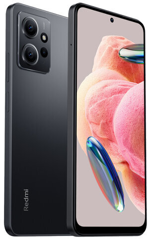Смартфон XIAOMI Redmi Note 12, 2 SIM, 6,67", 4G (LTE), 50+8+2 Мп, 4/128 ГБ, серый, MZB0DOORU