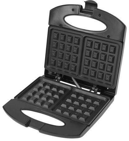 Электровафельница антипригарная для венских и бельгийских вафель, 2 вафли, 750 Вт, DASWERK, WM-4, 455651